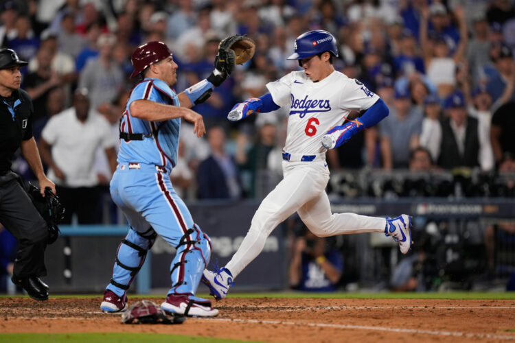 Dodgers advance to NLCS after Kerkering’s 11th-inning error beats Phillies